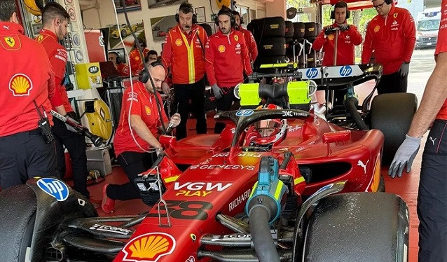 Antonio Fuoco rueda en Fiorano con un Fórmula 1